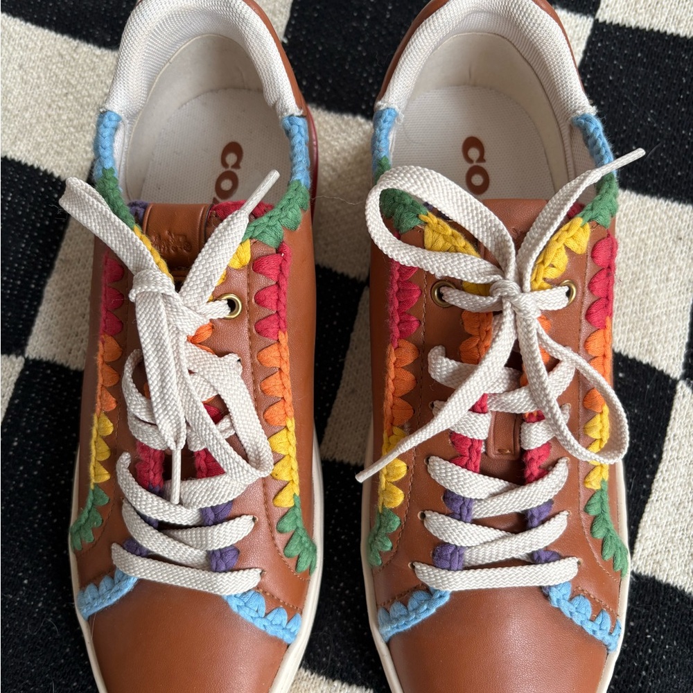 Coach Multicolor Leather Sneakers